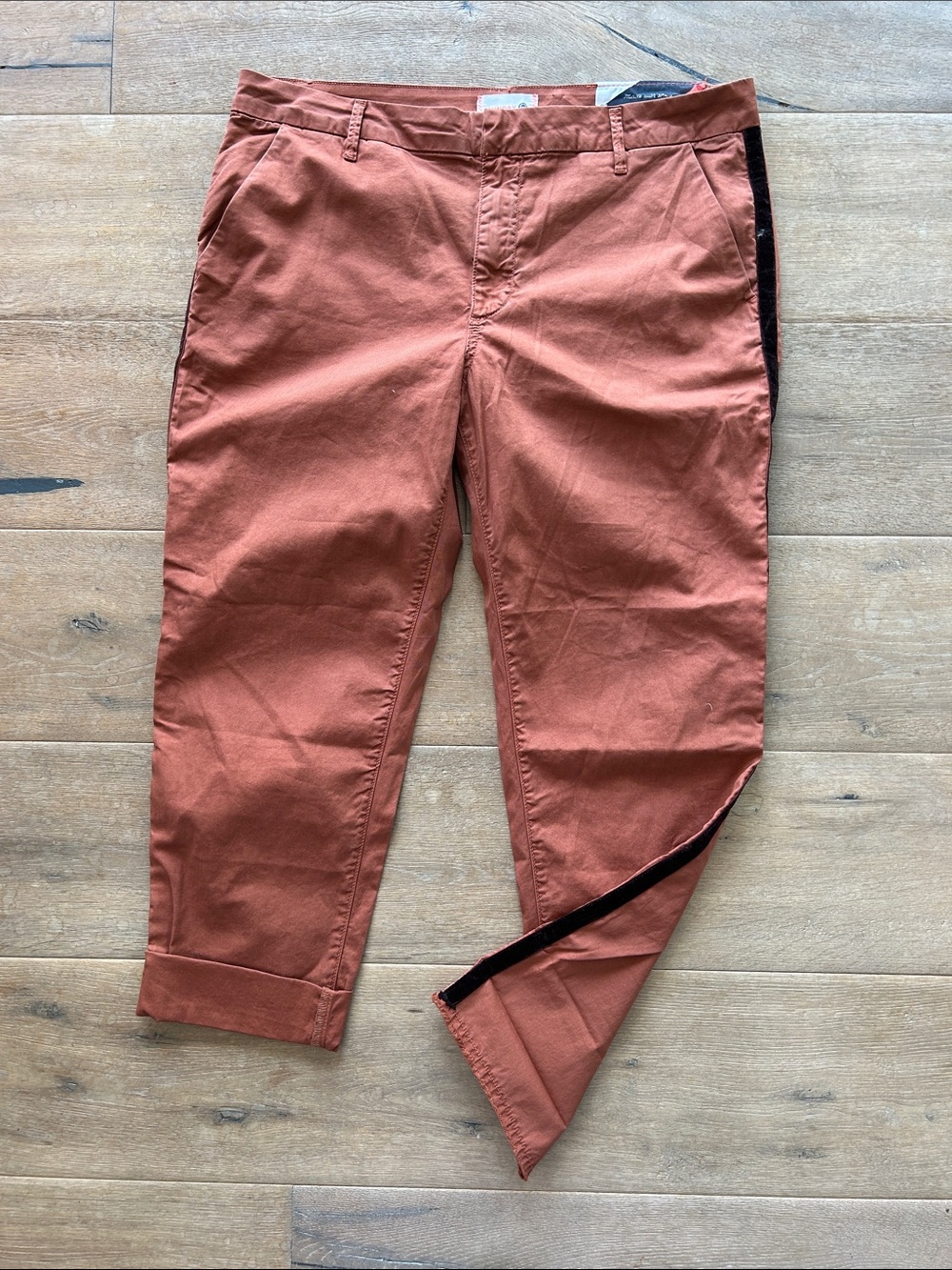 Sundry Rust Red Chinos with Side Trim